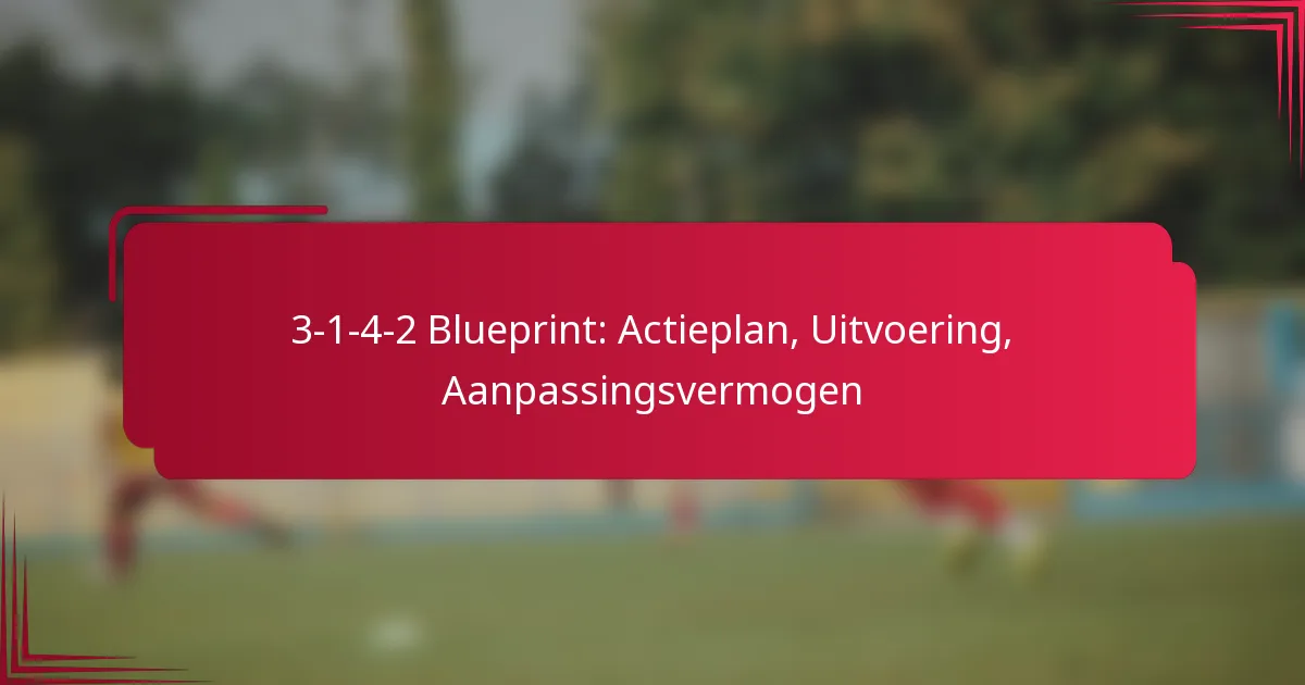 Read more about the article 3-1-4-2 Blueprint: Actieplan, Uitvoering, Aanpassingsvermogen