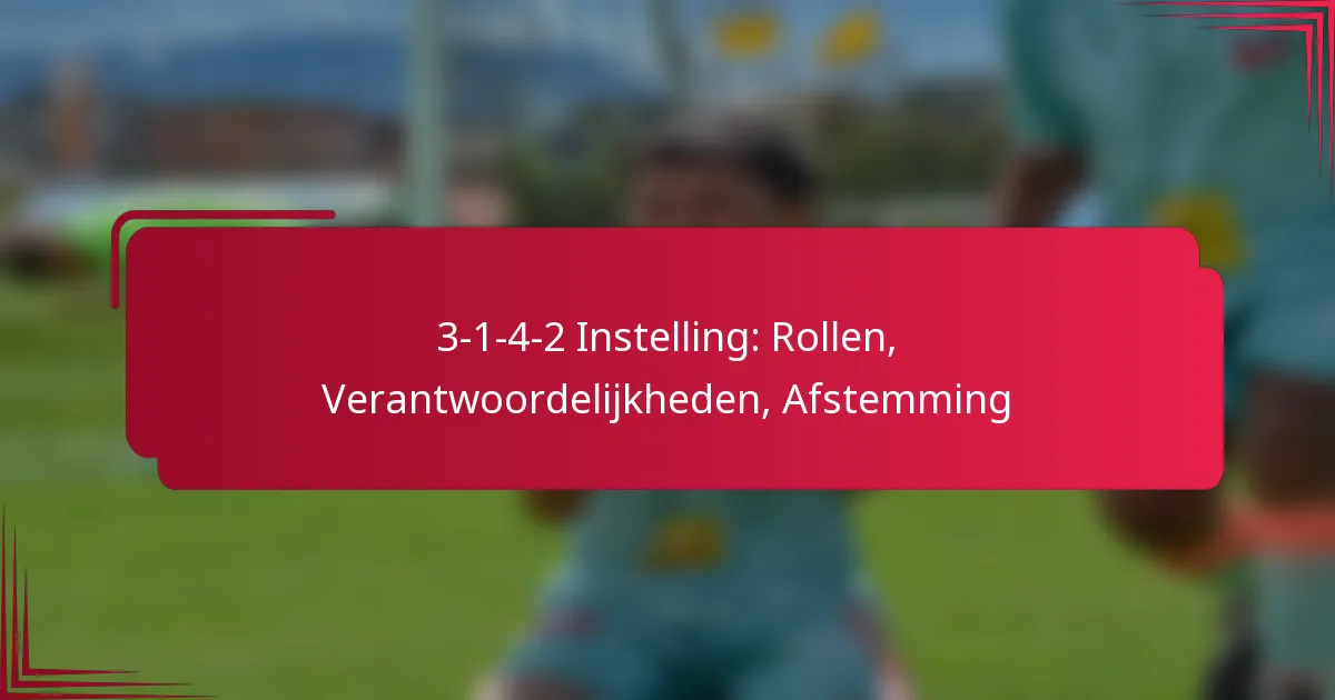 Read more about the article 3-1-4-2 Instelling: Rollen, Verantwoordelijkheden, Afstemming