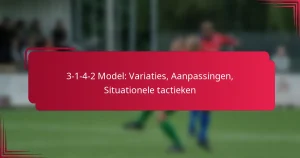 Read more about the article 3-1-4-2 Model: Variaties, Aanpassingen, Situationele tactieken