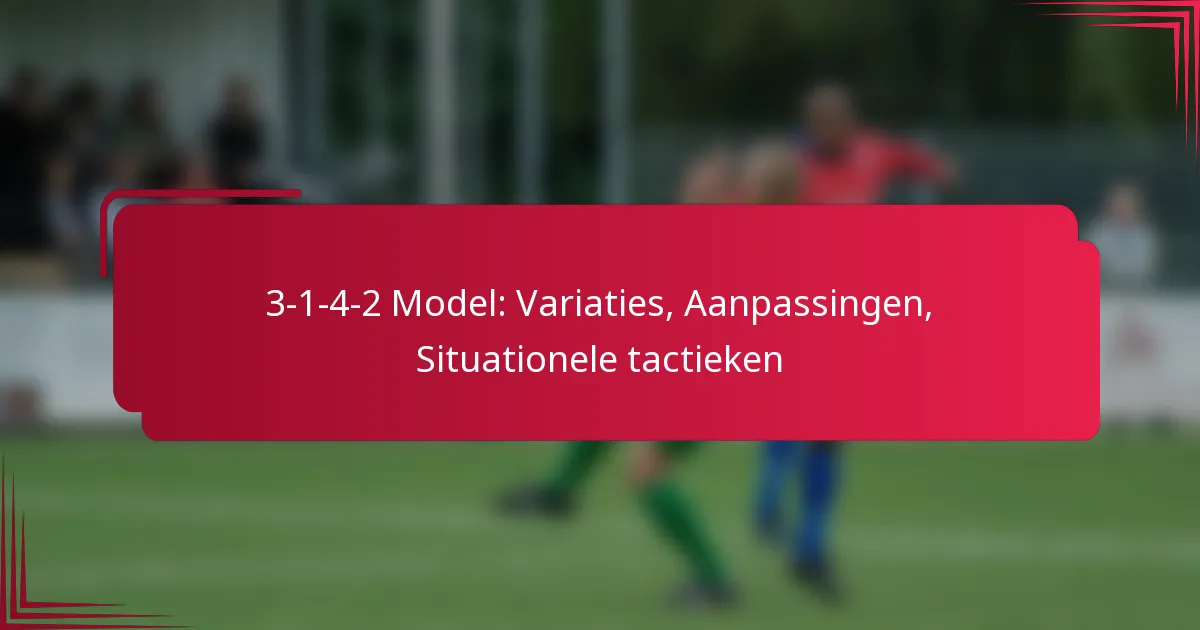 Read more about the article 3-1-4-2 Model: Variaties, Aanpassingen, Situationele tactieken
