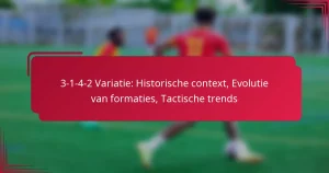 Read more about the article 3-1-4-2 Variatie: Historische context, Evolutie van formaties, Tactische trends