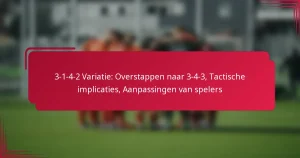 Read more about the article 3-1-4-2 Variatie: Overstappen naar 3-4-3, Tactische implicaties, Aanpassingen van spelers