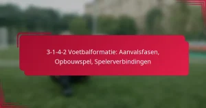 Read more about the article 3-1-4-2 Voetbalformatie: Aanvalsfasen, Opbouwspel, Spelerverbindingen