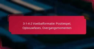 Read more about the article 3-1-4-2 Voetbalformatie: Positiespel, Opbouwfases, Overgangsmomenten