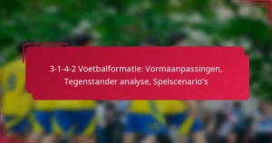 Read more about the article 3-1-4-2 Voetbalformatie: Vormaanpassingen, Tegenstander analyse, Spelscenario’s