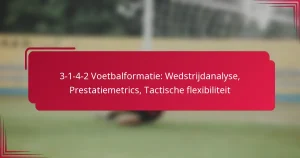 Read more about the article 3-1-4-2 Voetbalformatie: Wedstrijdanalyse, Prestatiemetrics, Tactische flexibiliteit