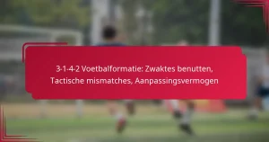 Read more about the article 3-1-4-2 Voetbalformatie: Zwaktes benutten, Tactische mismatches, Aanpassingsvermogen