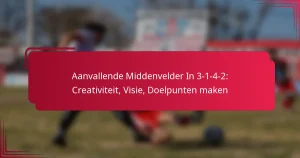 Read more about the article Aanvallende Middenvelder In 3-1-4-2: Creativiteit, Visie, Doelpunten maken