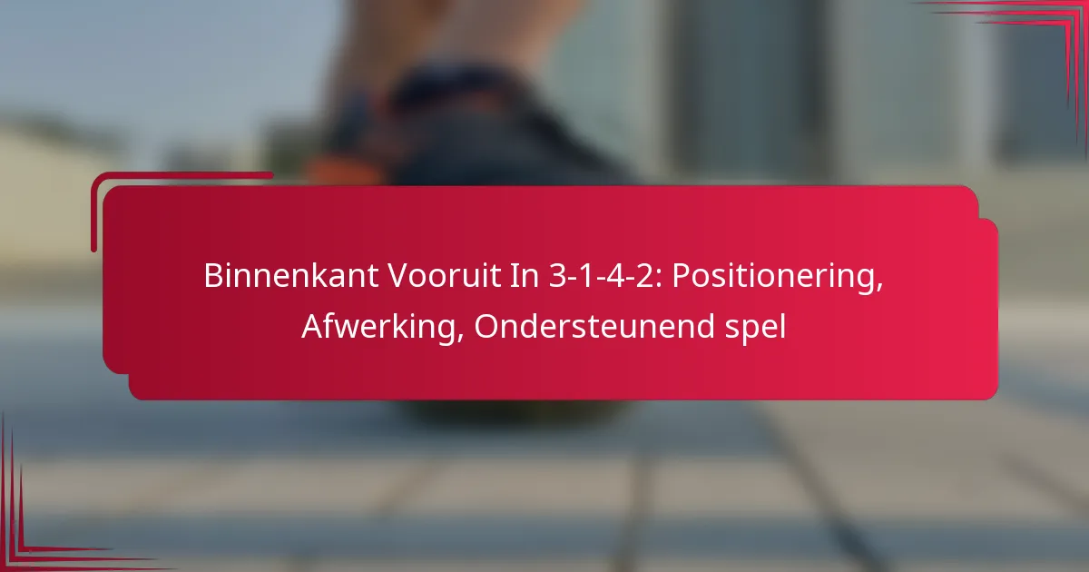Read more about the article Binnenkant Vooruit In 3-1-4-2: Positionering, Afwerking, Ondersteunend spel