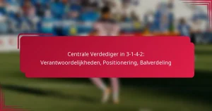 Read more about the article Centrale Verdediger in 3-1-4-2: Verantwoordelijkheden, Positionering, Balverdeling