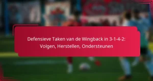 Read more about the article Defensieve Taken van de Wingback in 3-1-4-2: Volgen, Herstellen, Ondersteunen