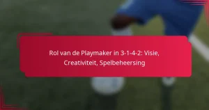 Read more about the article Rol van de Playmaker in 3-1-4-2: Visie, Creativiteit, Spelbeheersing