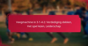 Read more about the article Veegmachine in 3-1-4-2: Verdediging dekken, Het spel lezen, Leiderschap