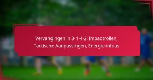 Read more about the article Vervangingen in 3-1-4-2: Impactrollen, Tactische Aanpassingen, Energie-infuus