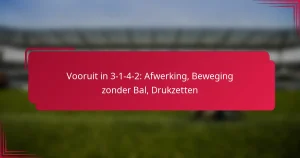 Read more about the article Vooruit in 3-1-4-2: Afwerking, Beweging zonder Bal, Drukzetten