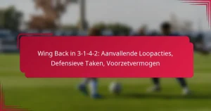 Read more about the article Wing Back in 3-1-4-2: Aanvallende Loopacties, Defensieve Taken, Voorzetvermogen