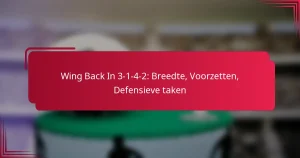 Read more about the article Wing Back In 3-1-4-2: Breedte, Voorzetten, Defensieve taken